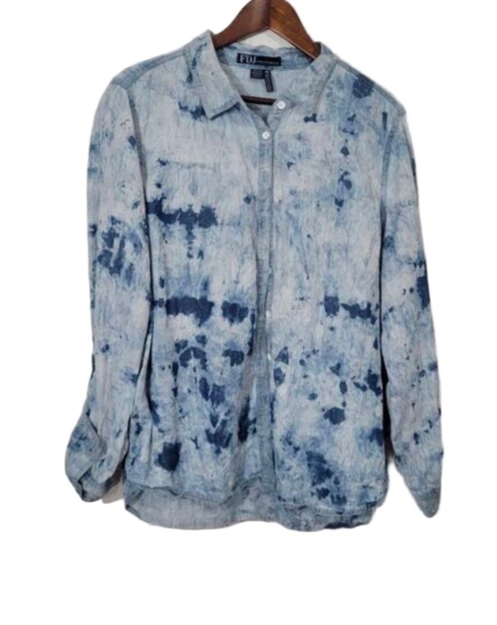 FDJ vintage acid wash button down